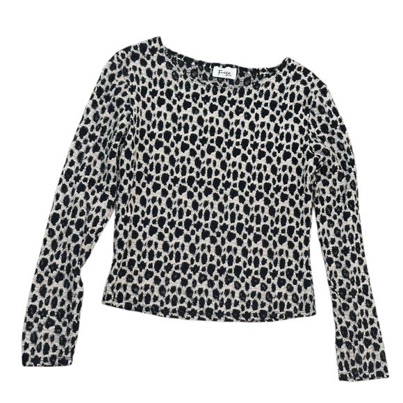 Y2K Fuego Textured Animal Print Top - Picture 8 of 8